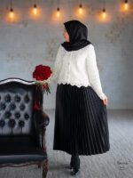 دامن پلیسه مشکی