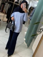 شلوار بوتکات (مشکی/ سورمه ای) - Image 4