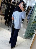 شلوار بوتکات (مشکی/ سورمه ای) - Image 2